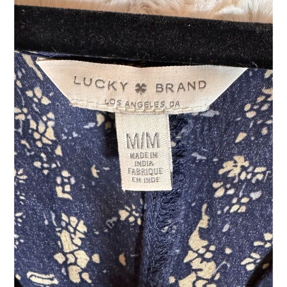 Lucky Brand Navy and Beige Maxi Dress - Picture 8 of 12